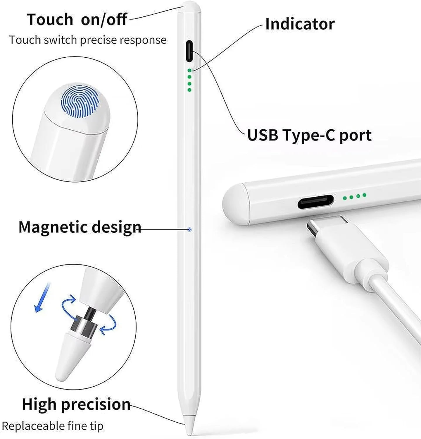 New universal styluses for Android, IOS tablets, capacitive pens, screen styluses, pencils, Huawei, Samsung, Xiaomi,