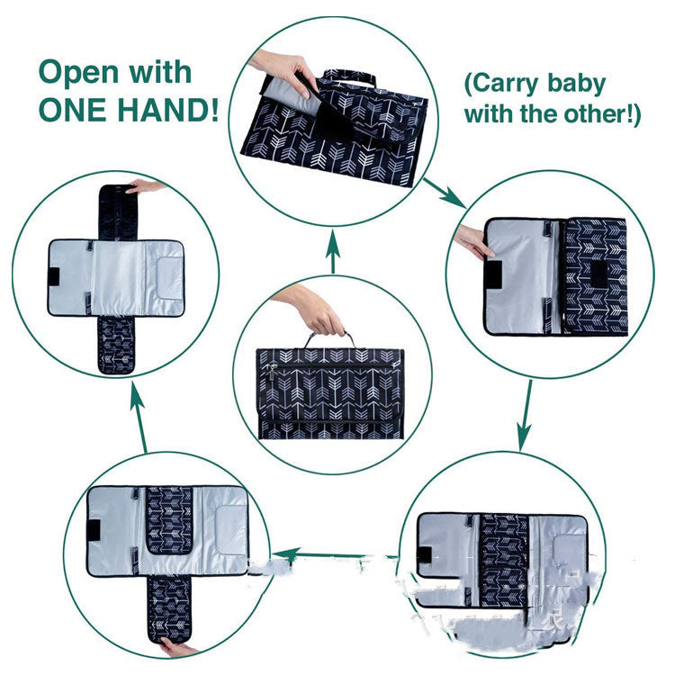 Portable Baby Changing Pad Multifunctional Foldable