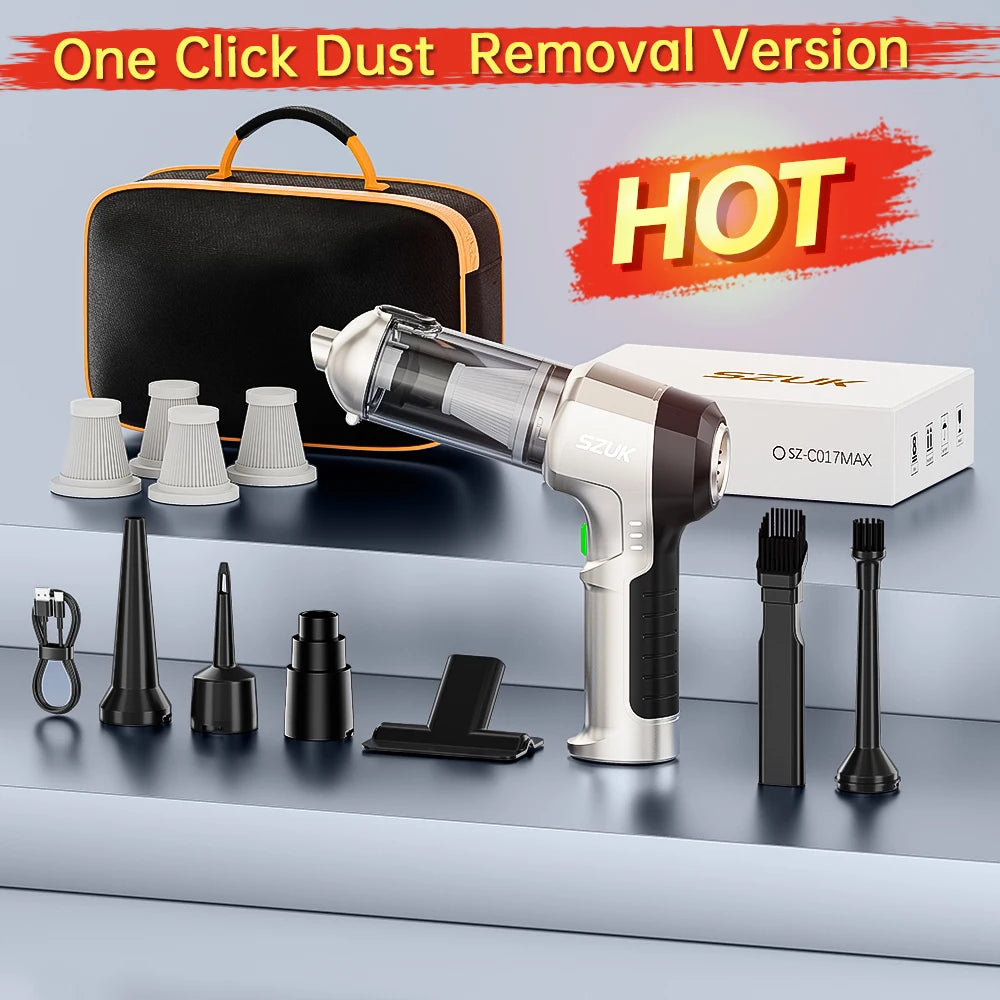 SZUK Car Vacuum Cleaner 9998700PA Strong Suction Cordless Wireless Cleaner Portable HandHeld Vacuum Cleaner Cleaning Machine