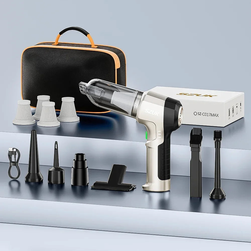 SZUK Car Vacuum Cleaner 9998700PA Strong Suction Cordless Wireless Cleaner Portable HandHeld Vacuum Cleaner Cleaning Machine