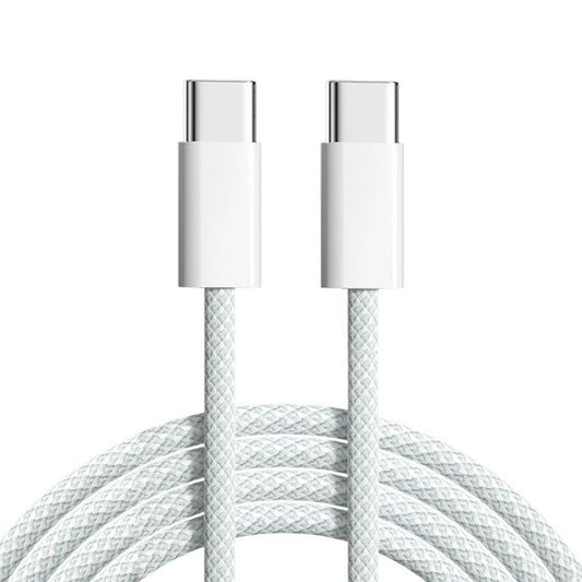 60W Type C to Type C Color Cable For Apple iPhone 15 PD Fast Charging For Huawei Xiaomi Samsung Type C Weaving Cable Accessories